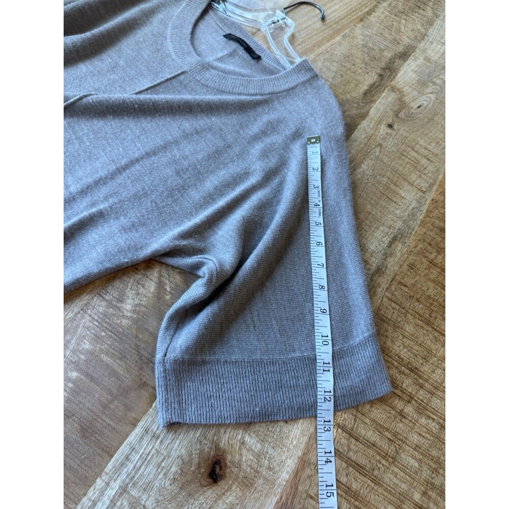 The Limited Women's Brown Knit Short Sleeve Pullover Round Neck Dressy Sweater M - Picture 10 of 10